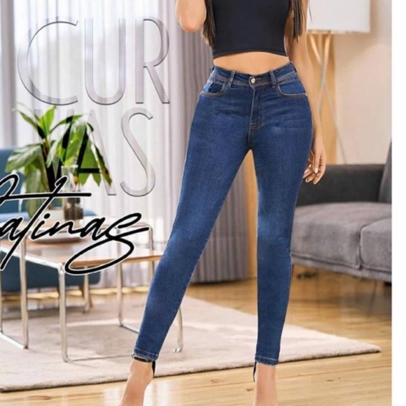 New Authentic Colombian Butt Lifting Levanta Cola Blue Jeans COL 6 / US 0 or 1 - Picture 2 of 5